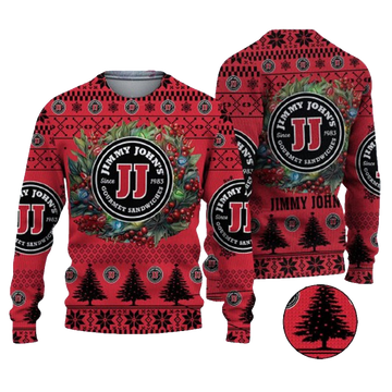 Christmas 2024 Jimmy Johns Logo Ugly Christmas Sweater – Moonbestprint