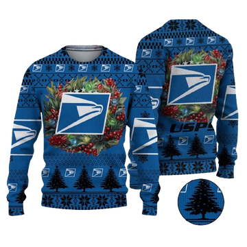 Christmas 2024 Usps Logo Ugly Christmas Sweater – Moonbestprint