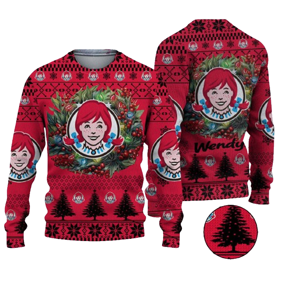 Christmas 2024 Wendy's Logo Ugly Christmas Sweater – Moonbestprint