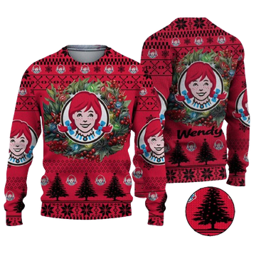 Christmas 2024 Wendy's Logo Ugly Christmas Sweater – Moonbestprint