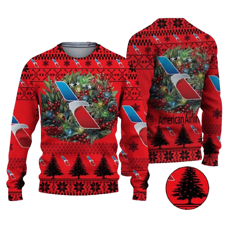 Christmas 2024 American Airlines Logo Ugly Christmas Sweater – Moonbestprint