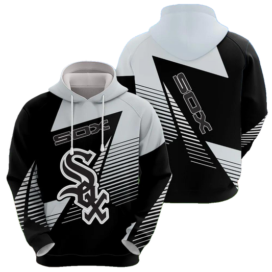 Chicago White Sox White MLB All Over Print Hoodie -Moonbestprint