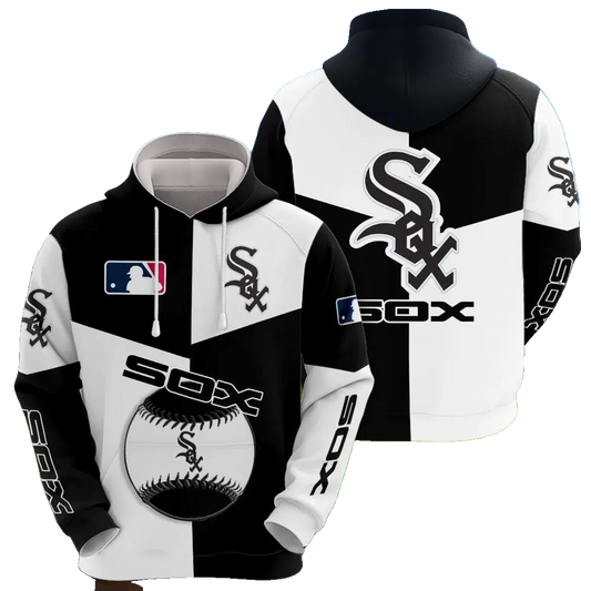 Chicago White Sox 3D MLB All Over Print Hoodie -Moonbestprint