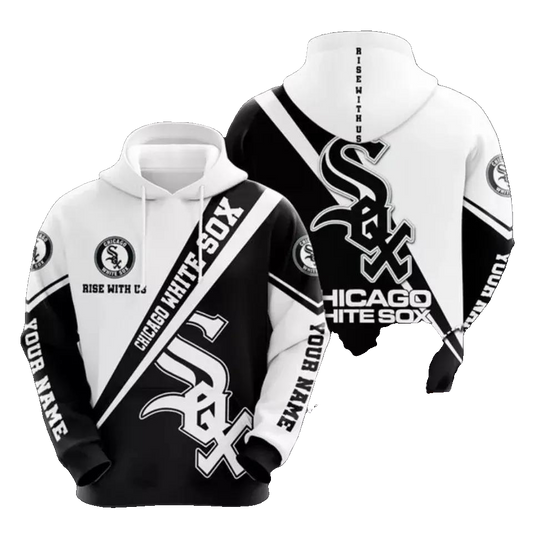 Chicago White Baseball Team Soxs MLB 3D MLB All Over Print Hoodie -Moonbestprint