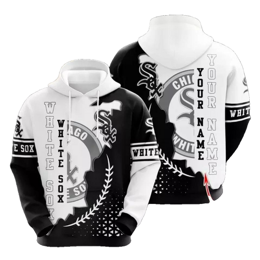 Chicago White Baseball Team Soxs 3D MLB All Over Print Hoodie -Moonbestprint