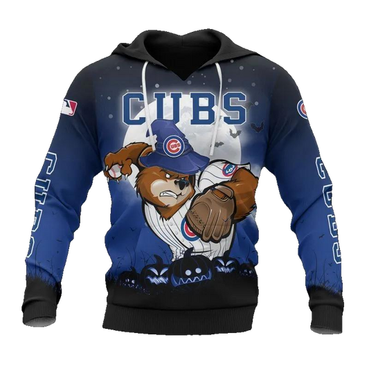 Chicago Cubs Mascot MLB All Over Print Hoodie -Moonbestprint