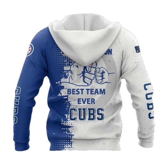 Chicago Cubs Dad And Son MLB All Over Print Hoodie -Moonbestprint