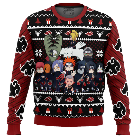 Chibi Akatsuki V2 Shippuden Ugly Christmas Sweater – Moonbestprint