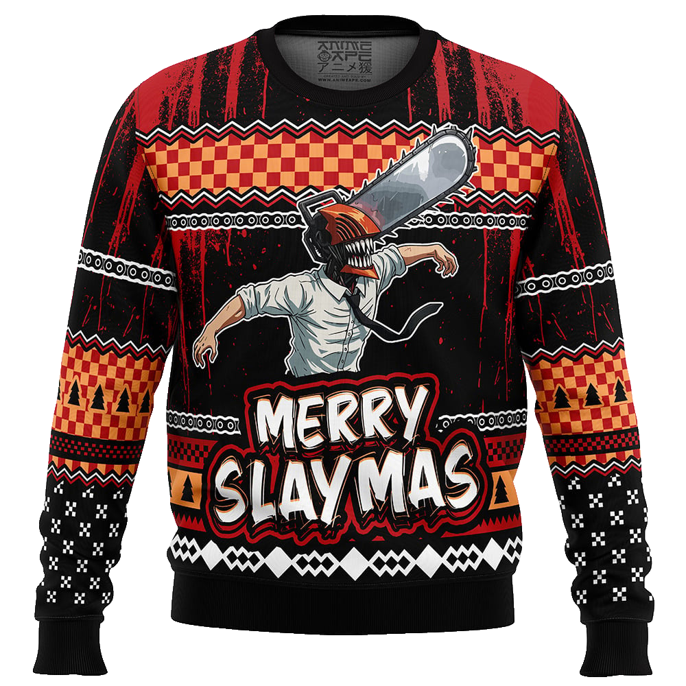 Chainsaw Man Denji Merry Slaymas Ugly Christmas Sweater – Moonbestprint