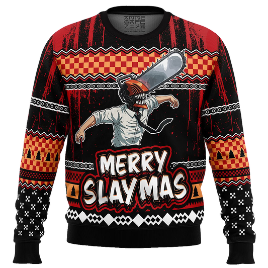 Chainsaw Man Denji Merry Slaymas Ugly Christmas Sweater – Moonbestprint