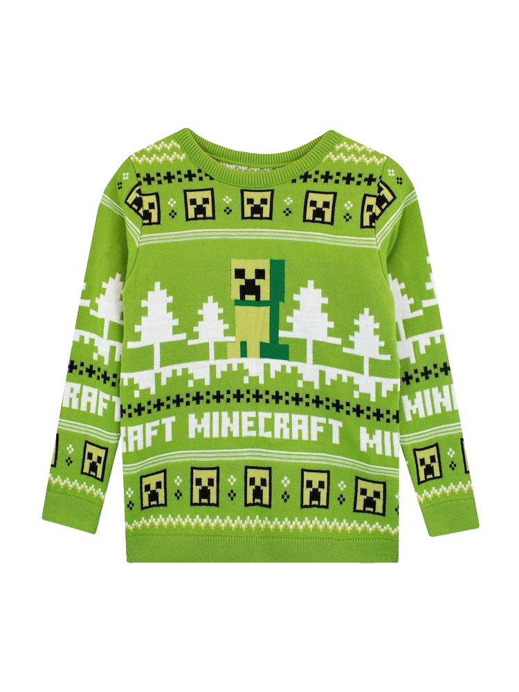 Character Green Minecraft Christmas Ugly Sweater – Moonbestprint