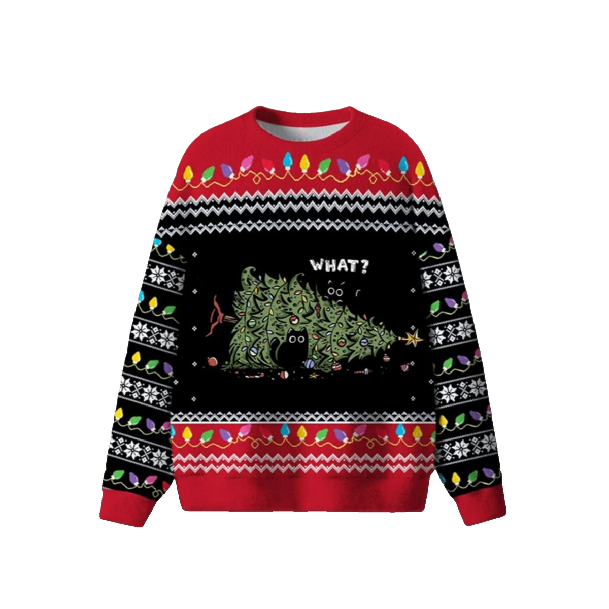 Cat Tree What Ugly Sweater 2026 Christmas - Moonbestprint
