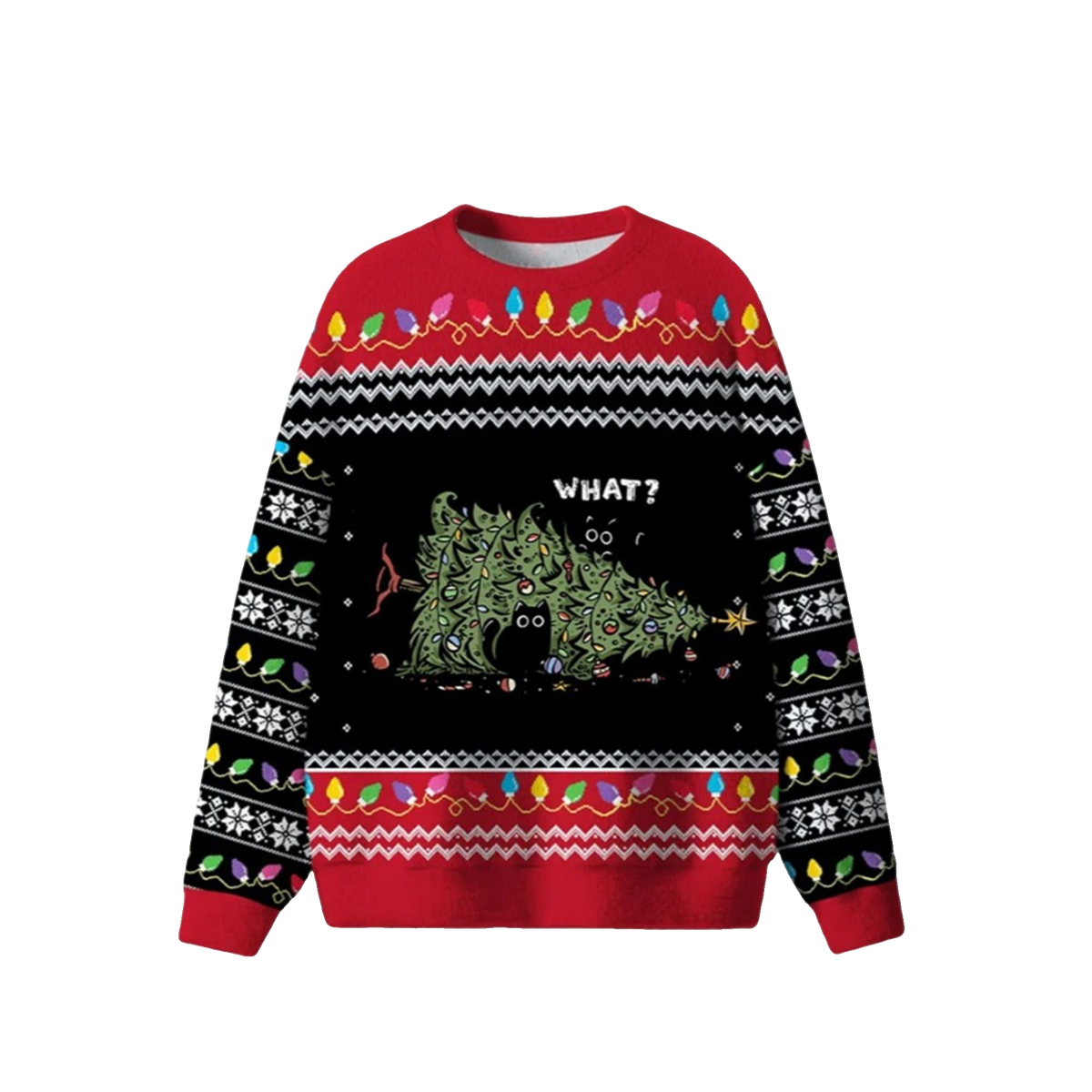 Cat Tree What Ugly Sweater 2026 Christmas - Moonbestprint