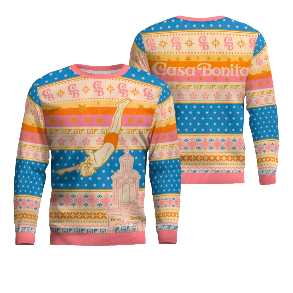 Casa Bonita Retro Diver Ugly Christmas Sweater – Moonbestprint