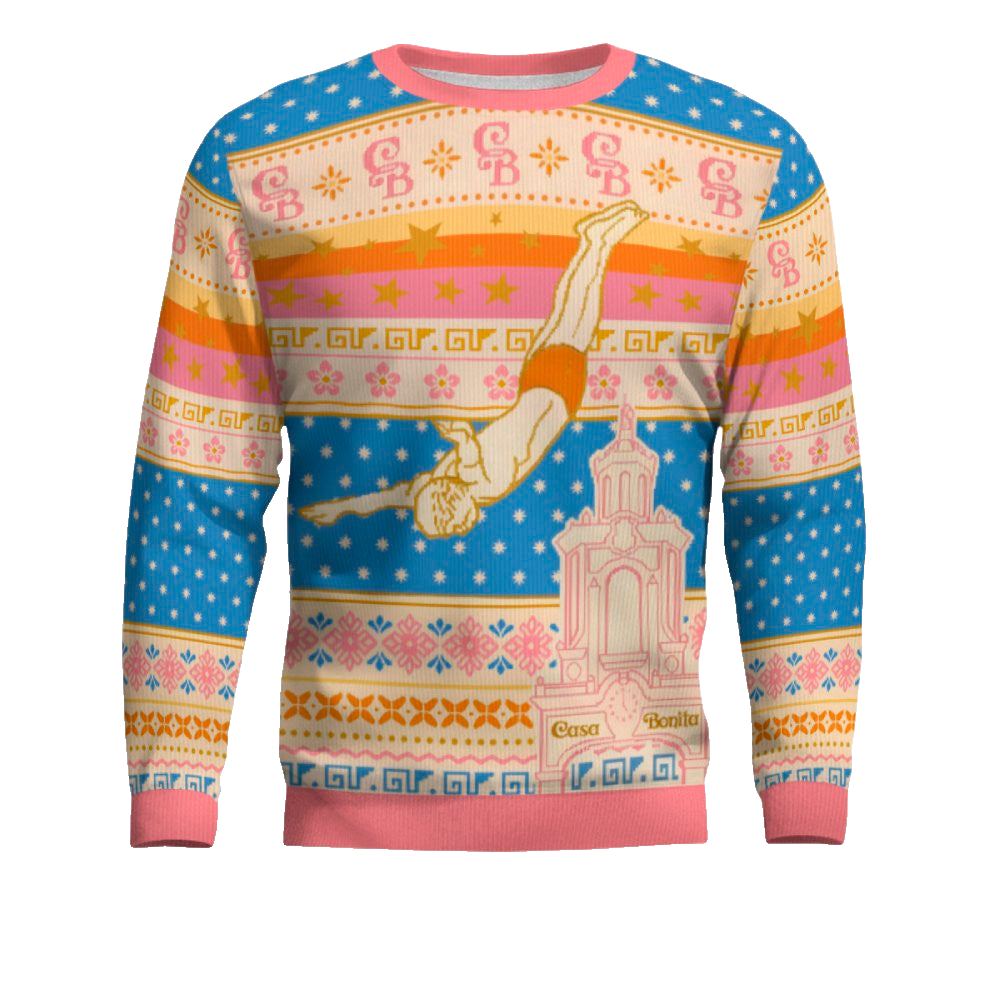 Casa Bonita Retro Diver Ugly Christmas Sweater – Moonbestprint