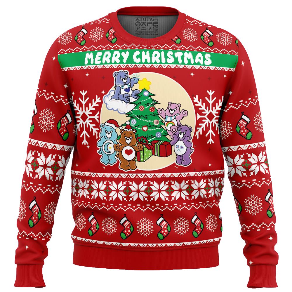 Care Bears Merry Christmas Faux This Ugly Christmas Sweater – Moonbestprint