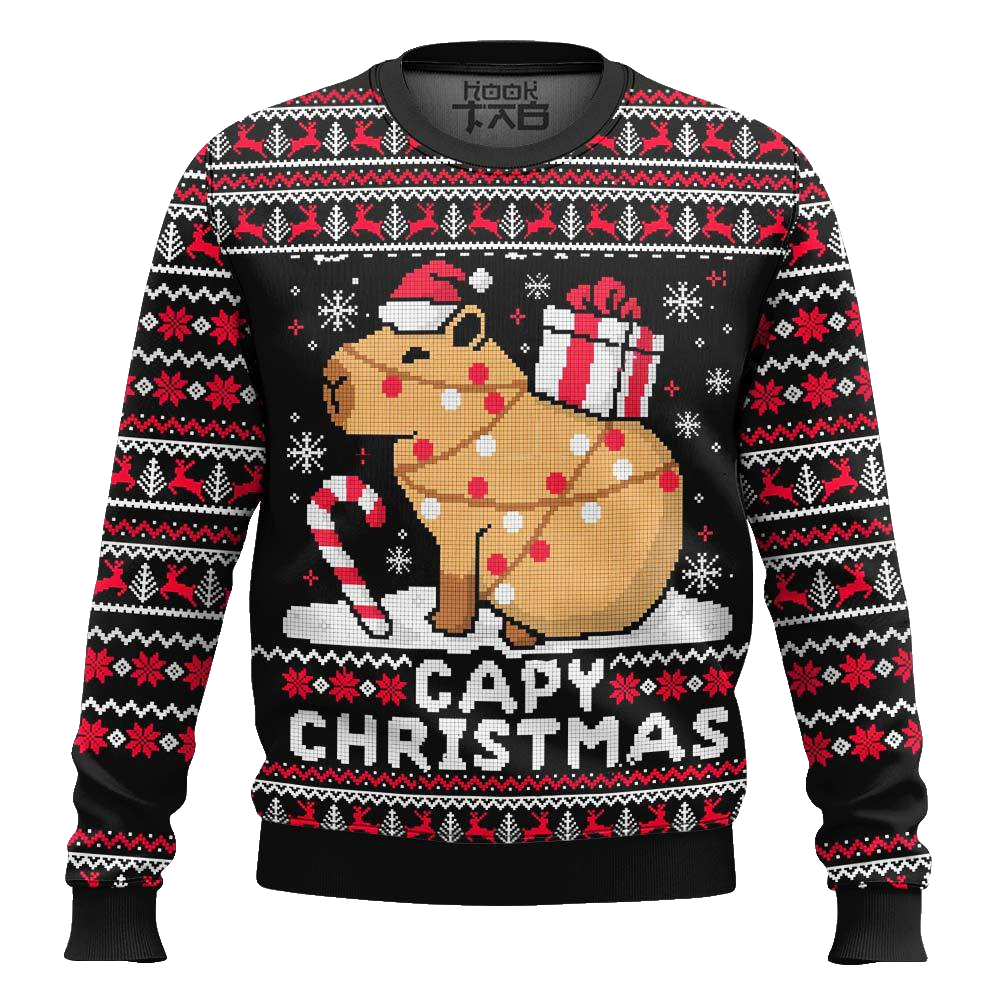 Capybara Ugly Christmas Sweater – Moonbestprint