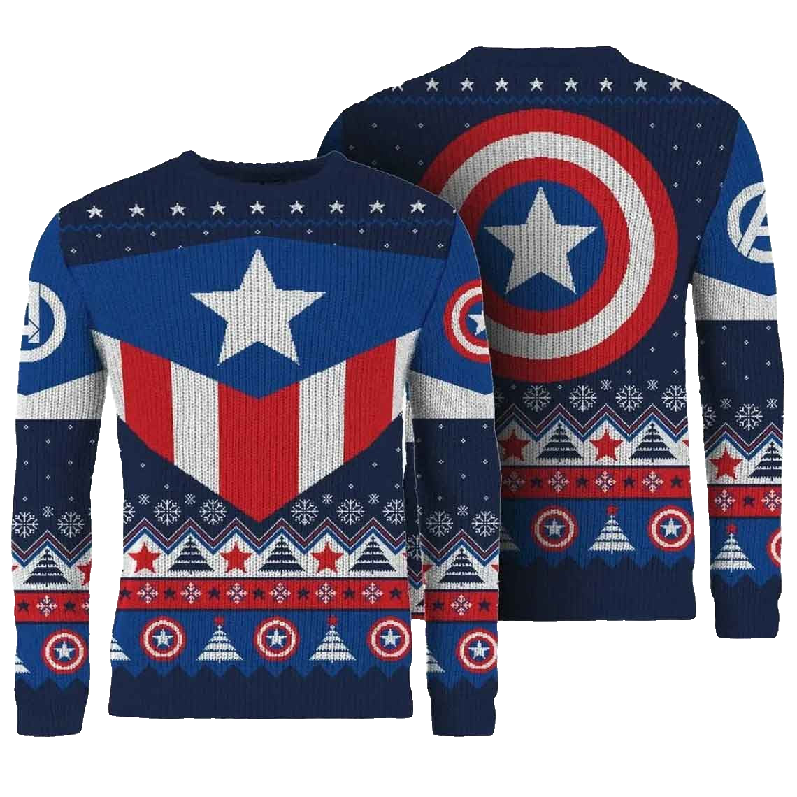Captain America Christmas Ugly Sweater – Moonbestprint