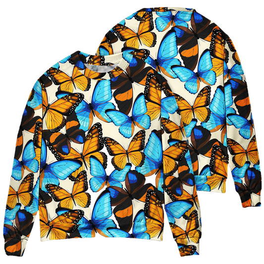 Butterfly Abstract Colorful Vintage Ugly Christmas Sweater – Moonbestprint