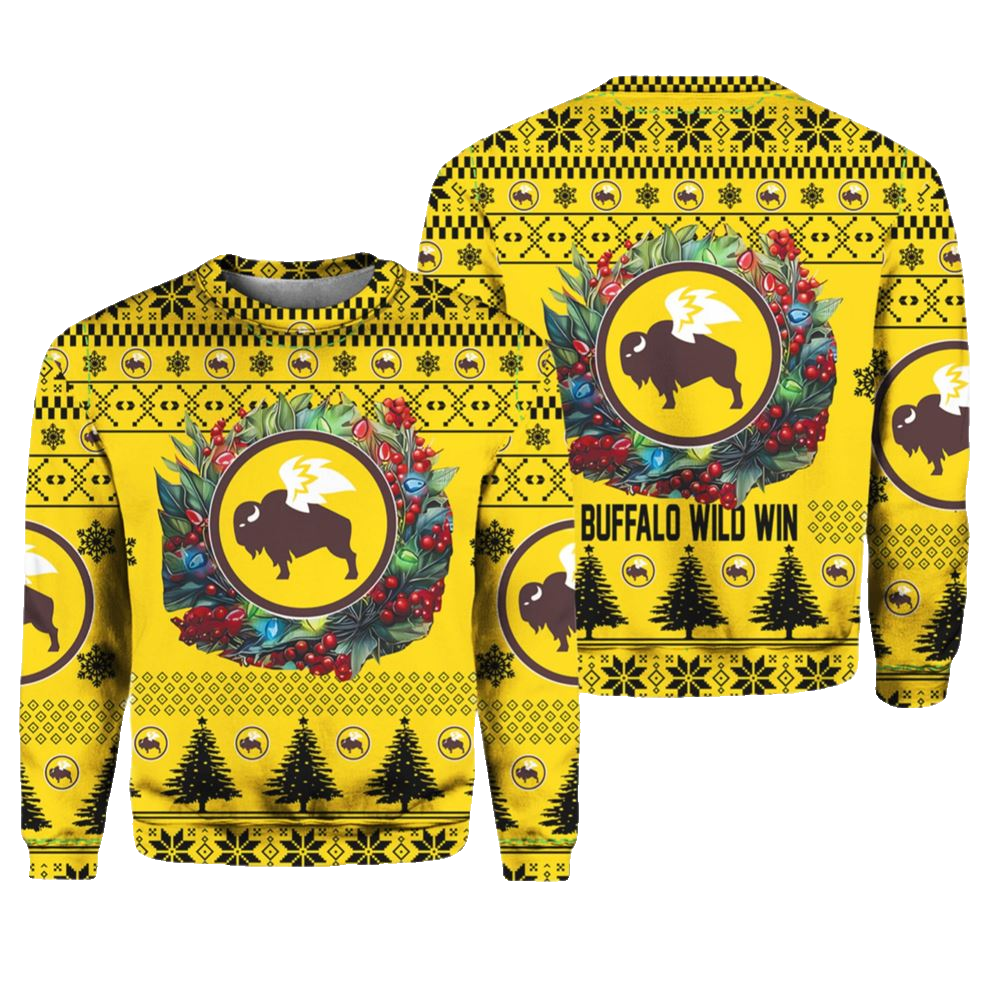 Buffalo Wild Ugly Christmas Sweater - Moonbestprint