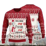 Budweiser Cat Hat Will Drink Everywhere Ugly Sweater – Moonbestprint