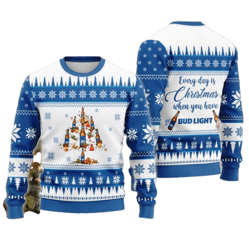 Bud Light Christmas Tree Ugly Sweater – Moonbestprint