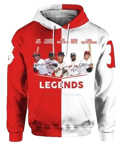 Boston Red Sox Legend Player MLB All Over Print Hoodie -Moonbestprint