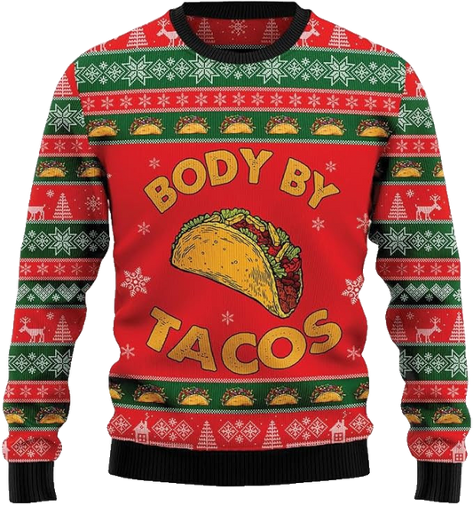 Body By Tacos Ugly Christmas Sweater – Moonbestprint
