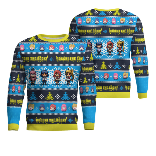 Bocchi The Rock Ugly Christmas Sweater – Moonbestprint