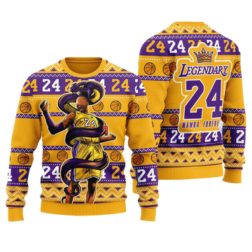 Black Mamba 24 3D Ugly Christmas Sweater – Moonbestprint