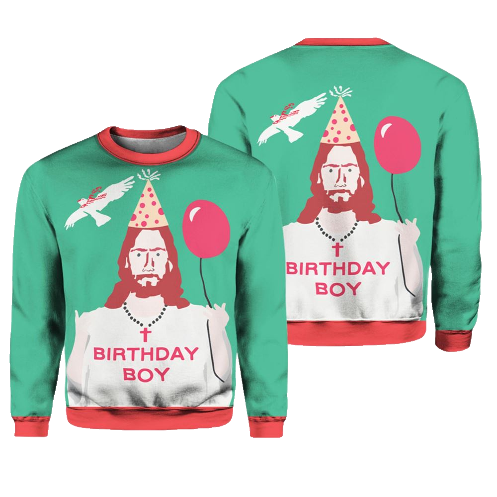 Birthday Boy Christmas Sweater - Moonbestprint