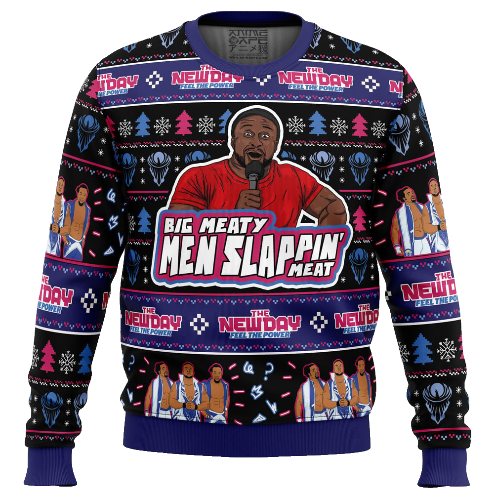 Big Meaty Men Slappin Meat The New Day Ugly Christmas Sweater – Moonbestprint