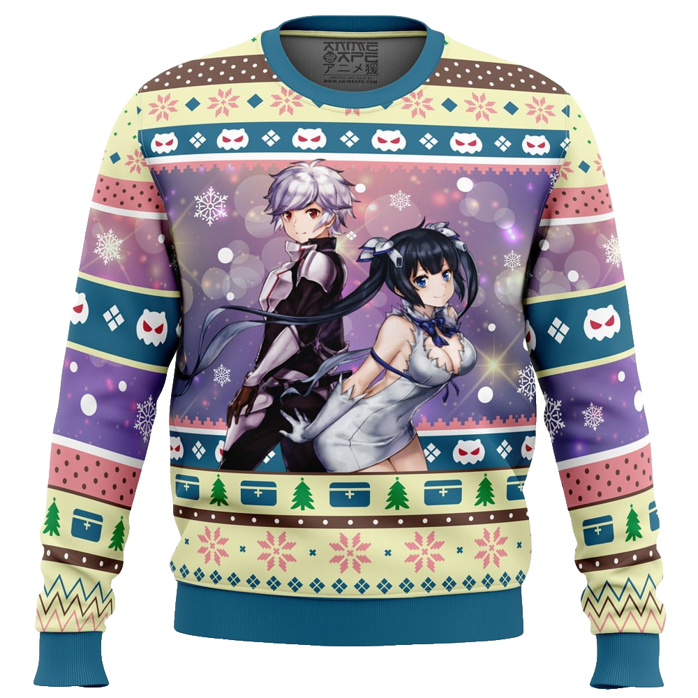 Bell And Hestia Danmachi Ugly Christmas Sweater – Moonbestprint