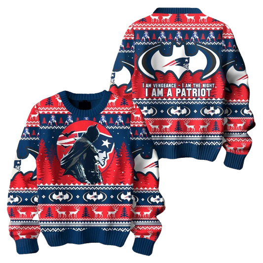 Batman I Am A Patriot Football Ugly Sweater 2025 – Moonbestprint