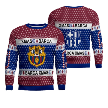 Barcelona Soccer Team Ugly Christmas Sweater 2025 – Moonbestprint