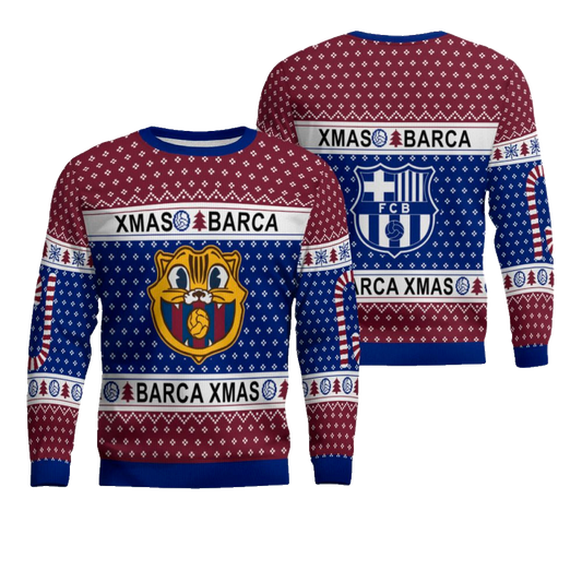 Barcelona Soccer Team Ugly Christmas Sweater 2025 – Moonbestprint