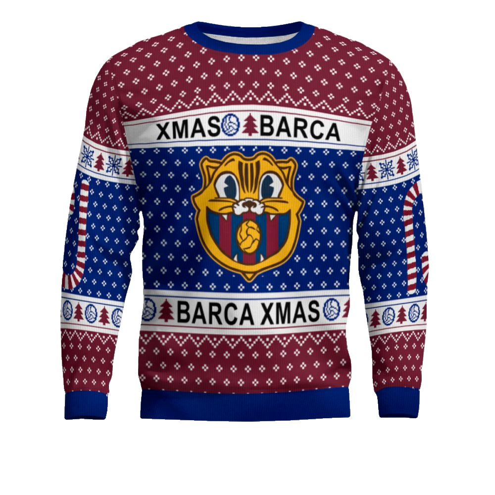 Barcelona Soccer Team Ugly Christmas Sweater 2025 – Moonbestprint