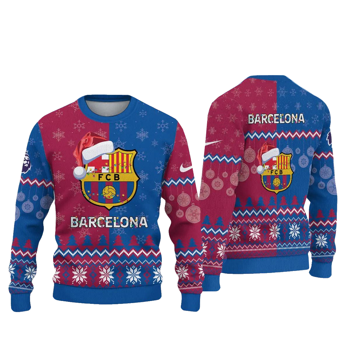Barcelona Christmas 2025 Barca Happy Holidays Ugly Sweater – Moonbestprint