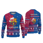 Barcelona Christmas 2025 Barca Happy Holidays Ugly Sweater – Moonbestprint
