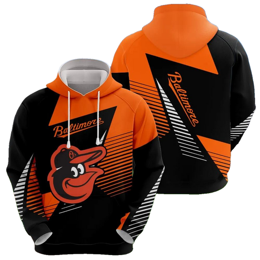 Baltimore Orioles Printed MLB All Over Print Hoodie -Moonbestprint