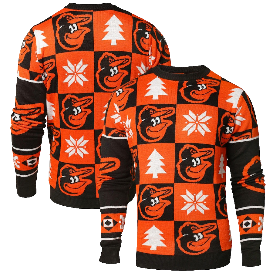 Baltimore Orioles Black Patches Ugly Pullover Sweater – Moonbestprint