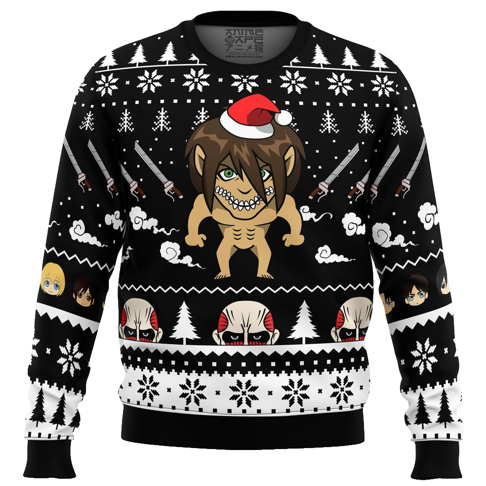 Attack Titan Attack on Titan Ugly Christmas Sweater – Moonbestprint