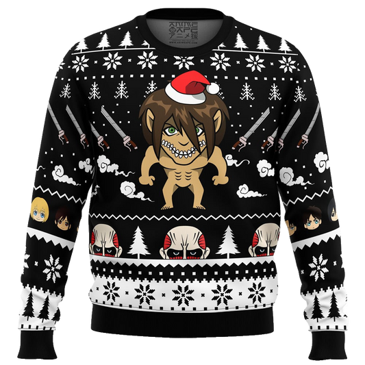 Attack Titan Attack on Titan Ugly Christmas Sweater – Moonbestprint