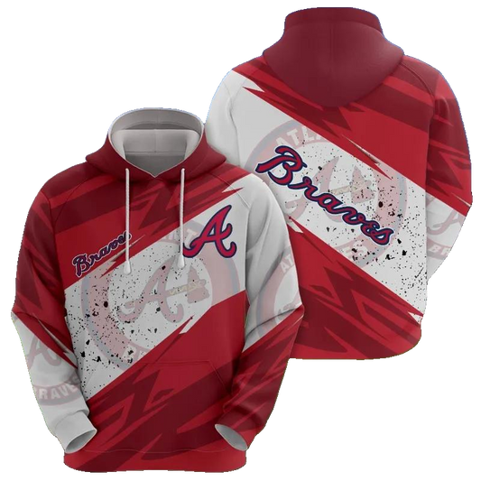 Atlanta Braves MLB All Over Print Hoodie -Moonbestprint