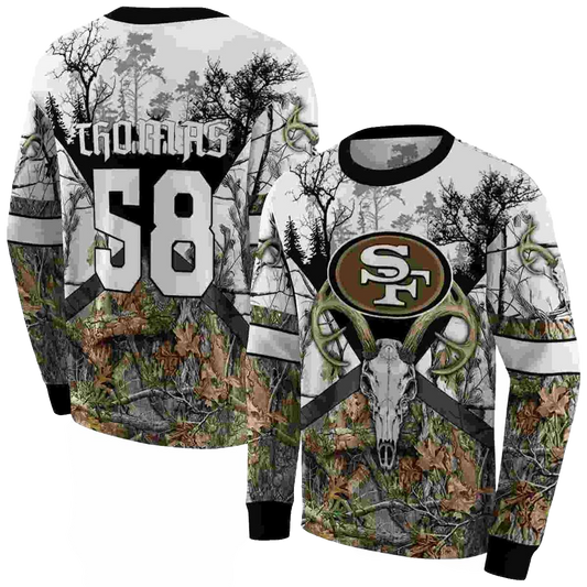 Personalized San Francisco 49ers Forest Silhouette Aop Sweatshirt - Moonbestprint