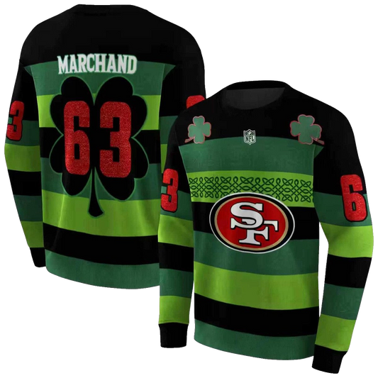 Personalized San Francisco 49ers Celtic Patterns Aop Sweatshirt - Moonbestprint