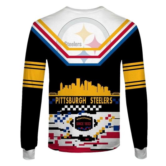 Pittsburgh Steelers Logo Lovely Since 1933 AOP Sweatshirt - Moonbestprint