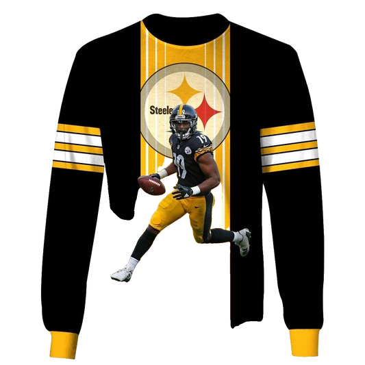 Pittsburgh Steelers Juju Smith Schuster No 19 AOP Sweatshirt - Moonbestprint