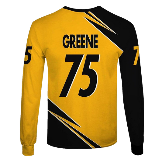 Pittsburgh Steelers Joe Greene No 75 Signature AOP Sweatshirt - Moonbestprint