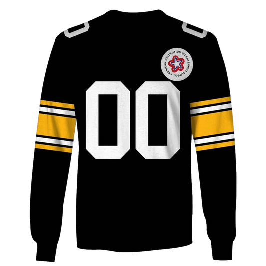 Personalized Pittsburgh Steelers 1975 Vintage Throwback Jersey AOP Sweatshirt - Moonbestprint
